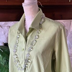 Talbots Clear Beaded Chunky Necklace